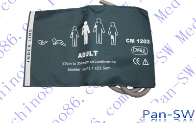 Adult dual tube non-invasive blood pressure cuff